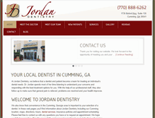 Tablet Screenshot of jordandentistry.biz